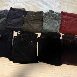 Women’s corduroy pants - 9 pairs